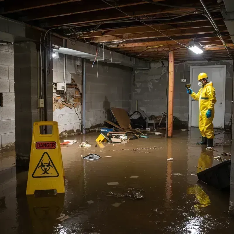 Flooded Basement Electrical Hazard in North Star, DE Property